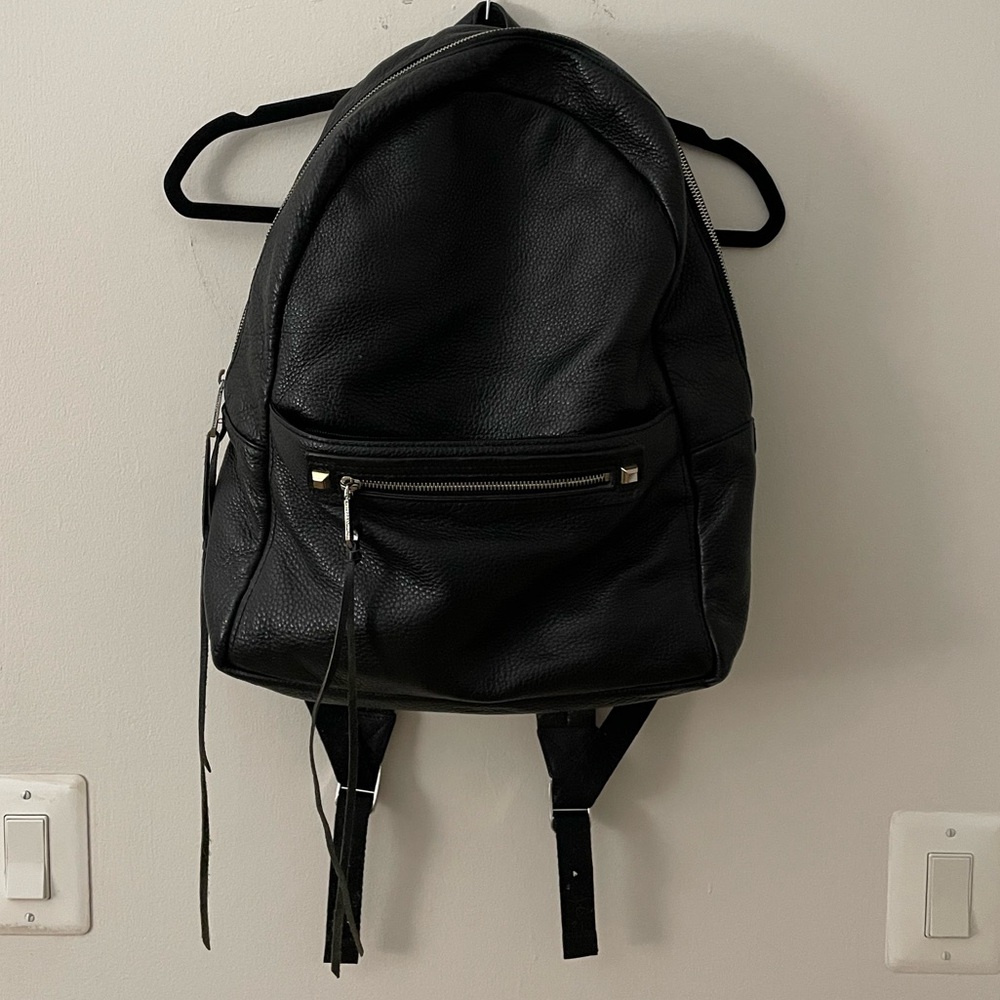 Rebecca Minkoff Black Leather Backpack